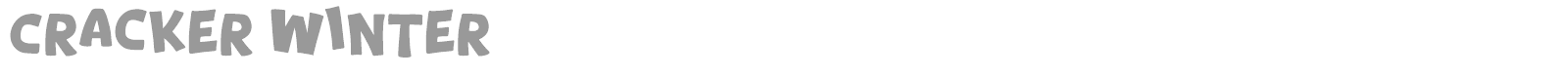 Cracker Winter font preview